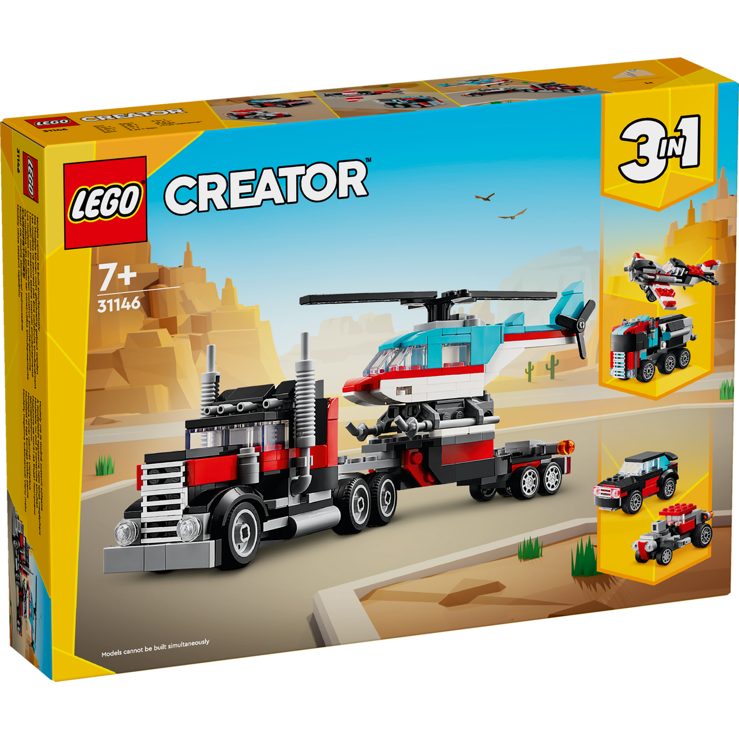 Flatbed Truck with Helicopter 31146