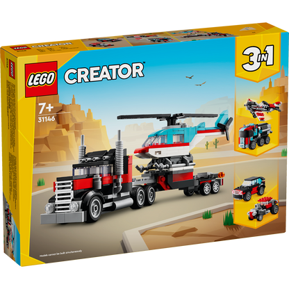 Flatbed Truck with Helicopter 31146