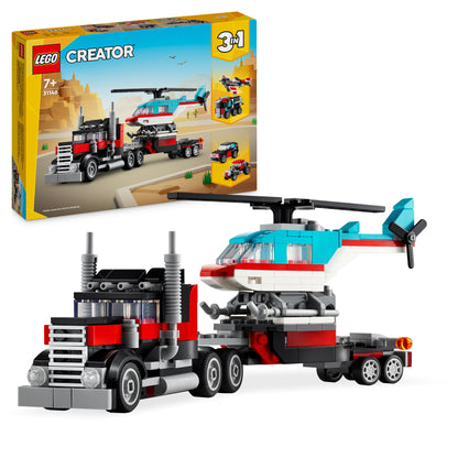 Flatbed Truck with Helicopter 31146