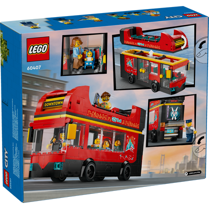 60407 Red Double-Decker Sightseeing Bus