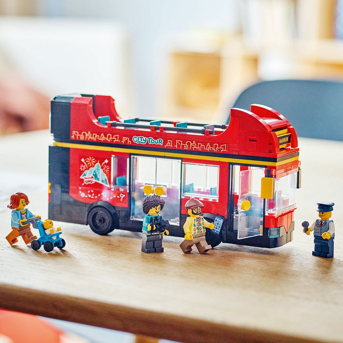 60407 Red Double-Decker Sightseeing Bus