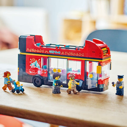 60407 Red Double-Decker Sightseeing Bus