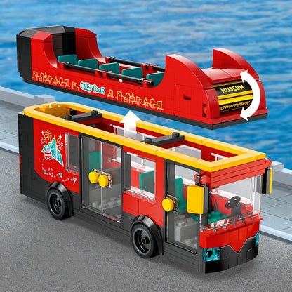 60407 Red Double-Decker Sightseeing Bus