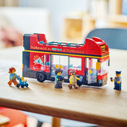 60407 Red Double-Decker Sightseeing Bus