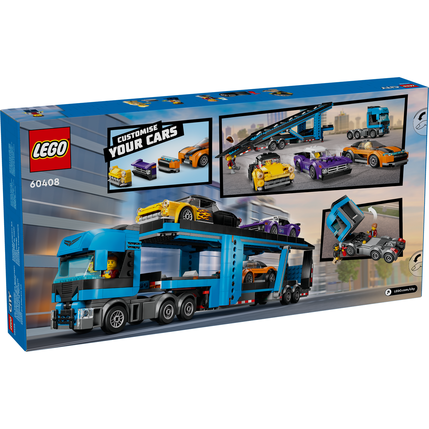 60408 Car Transporter Truck with Sports Cars