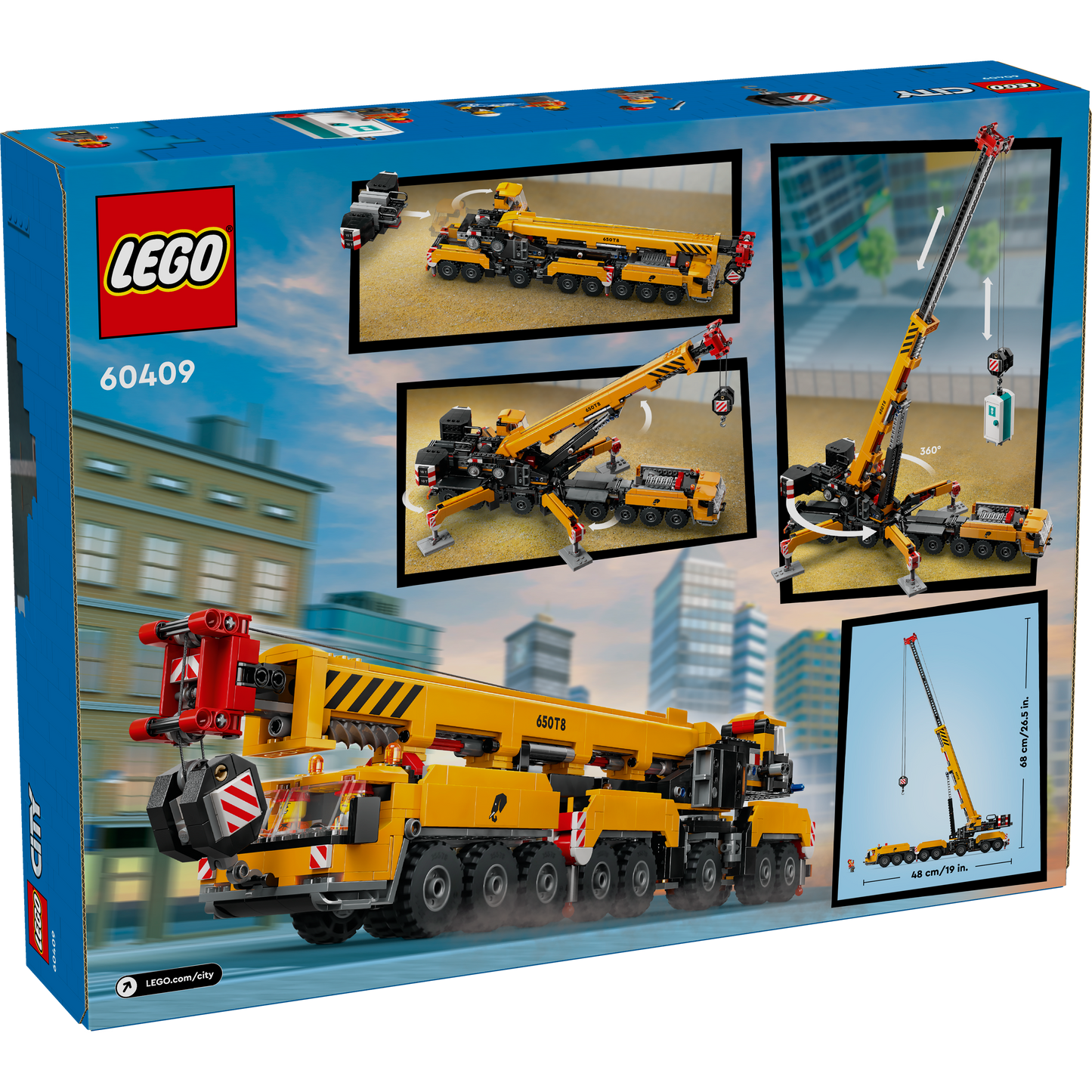 60409 Yellow Mobile Construction Crane