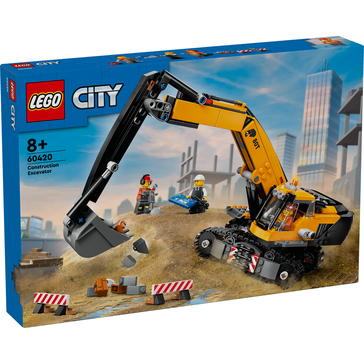 60420 Yellow Construction Excavator