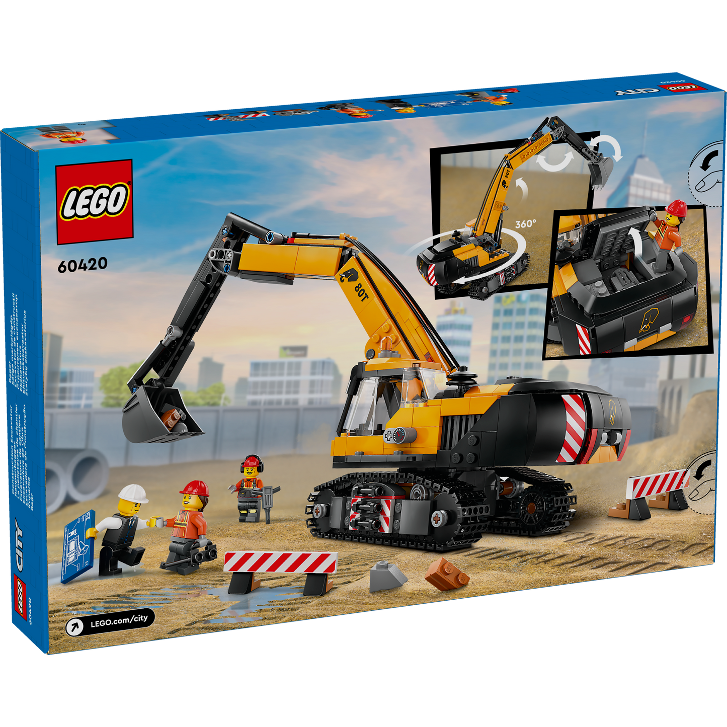 60420 Yellow Construction Excavator