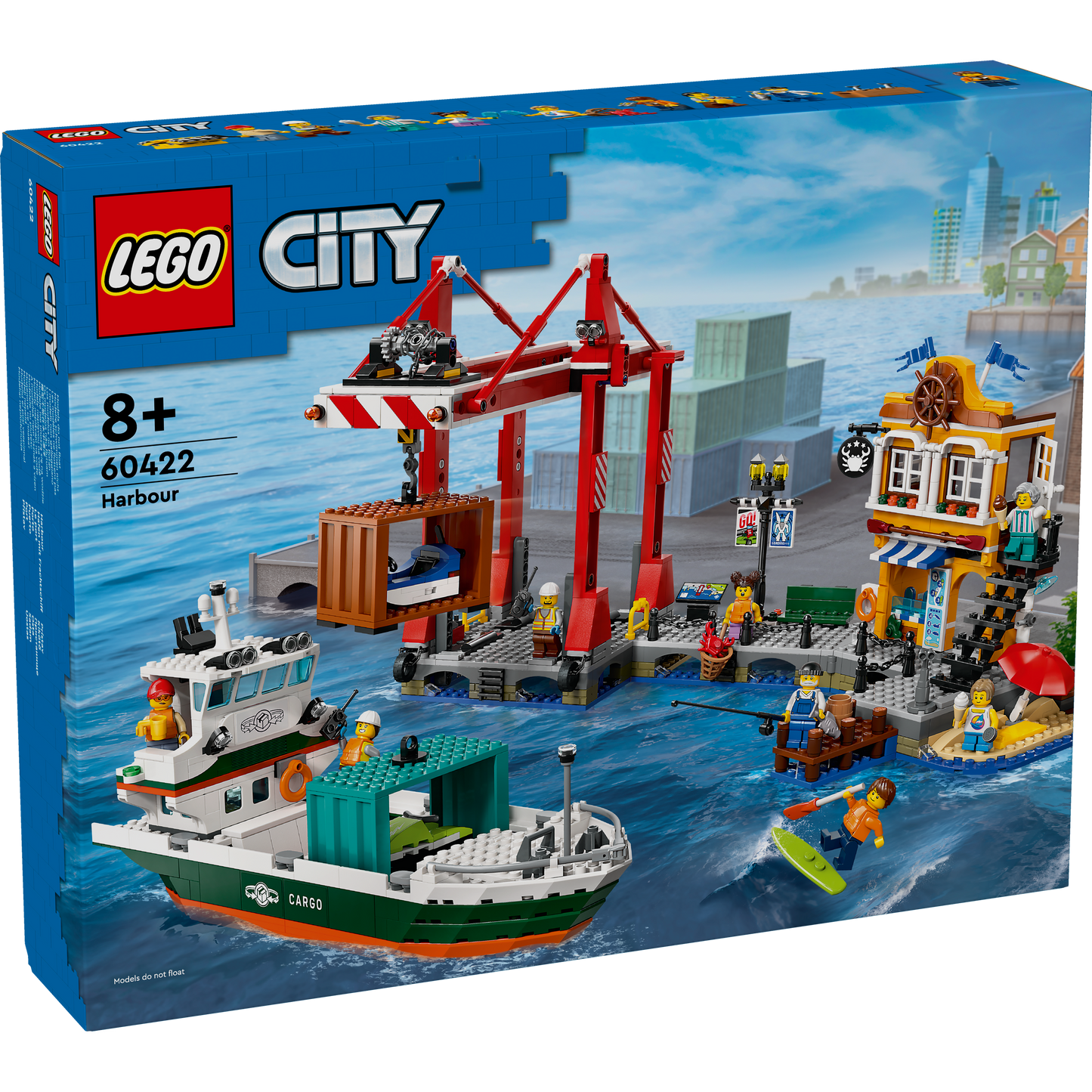 60422 Seaside Harbor with Cargo Ship