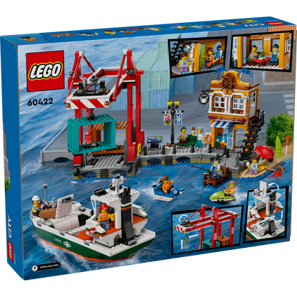 60422 Seaside Harbor with Cargo Ship