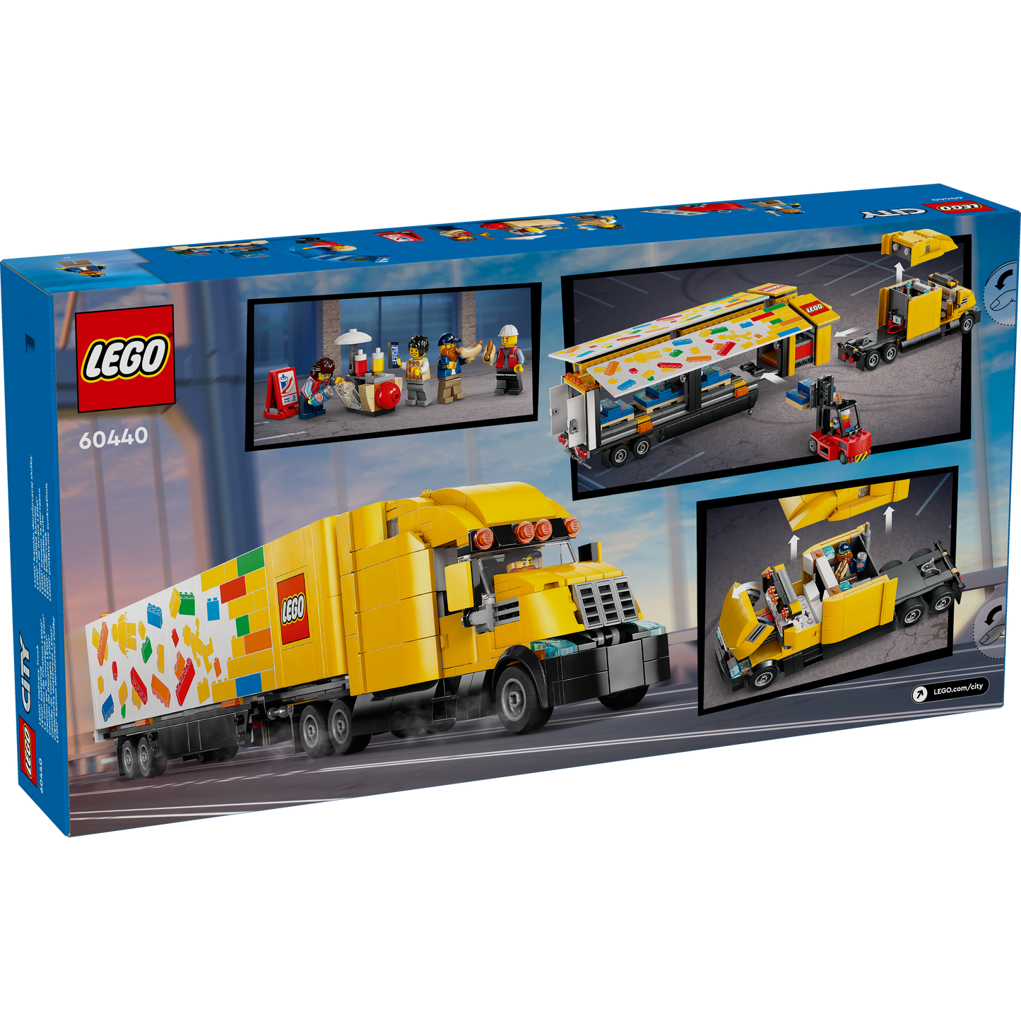 60440 Yellow Delivery Truck