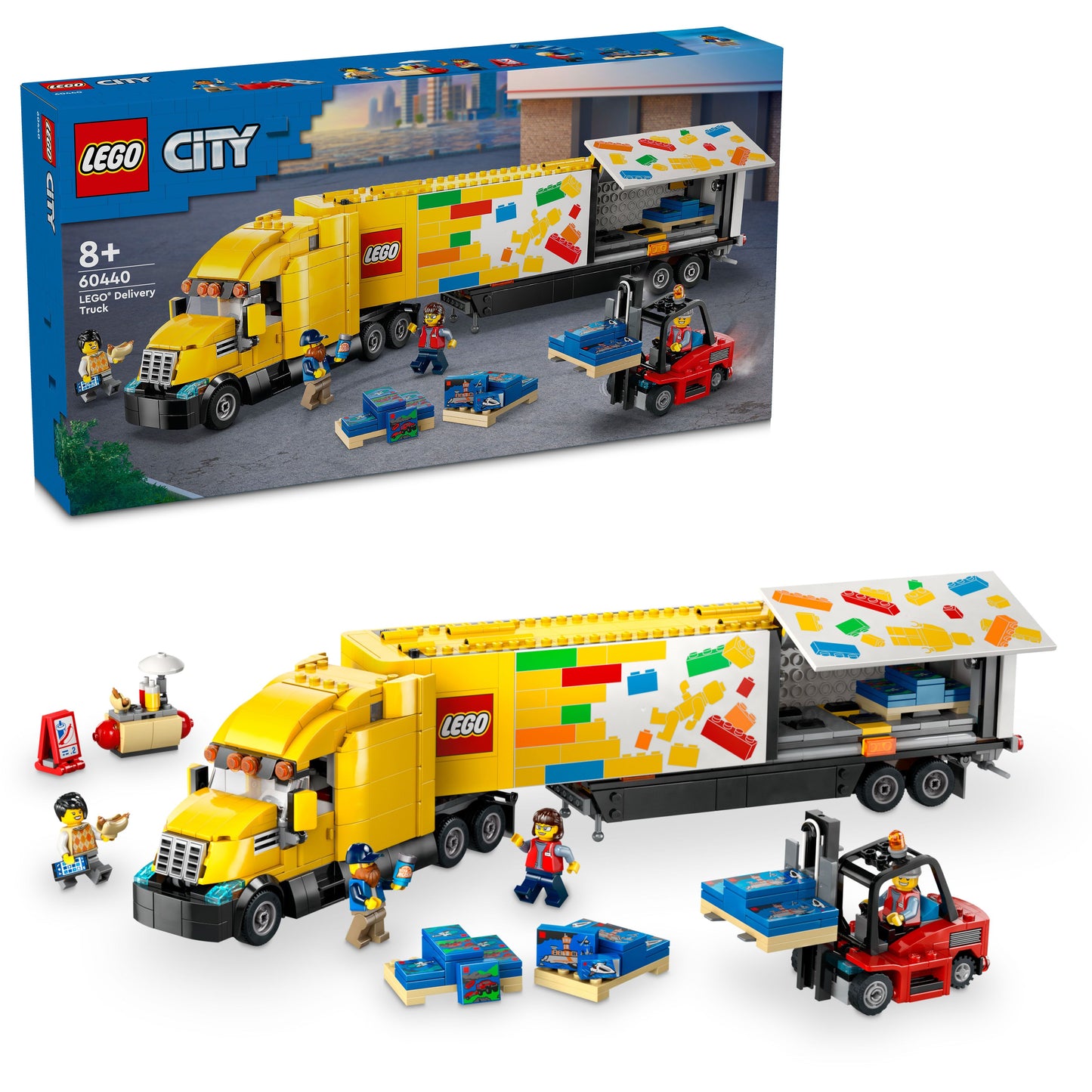 60440 Yellow Delivery Truck