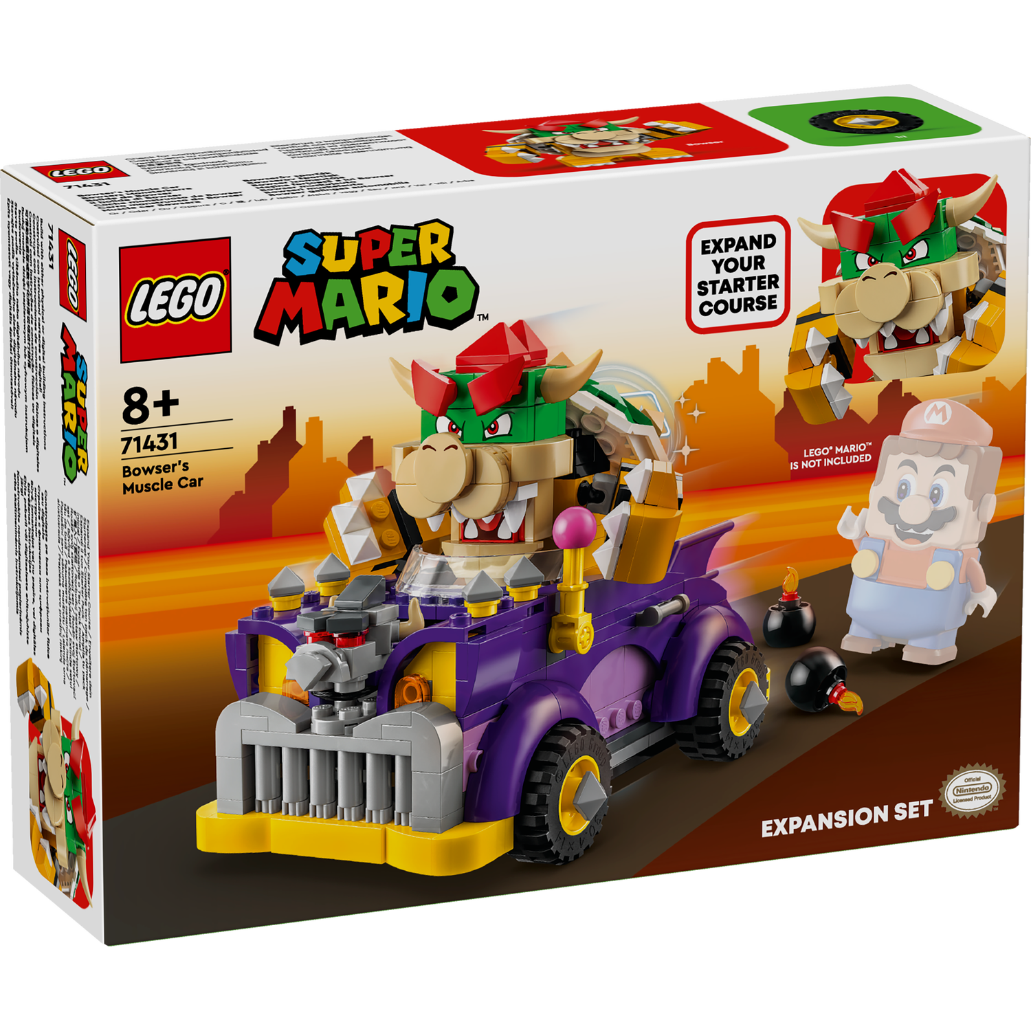 71431 Bowser's Muscle Car Expansion Set – LEGOLAND® Discovery