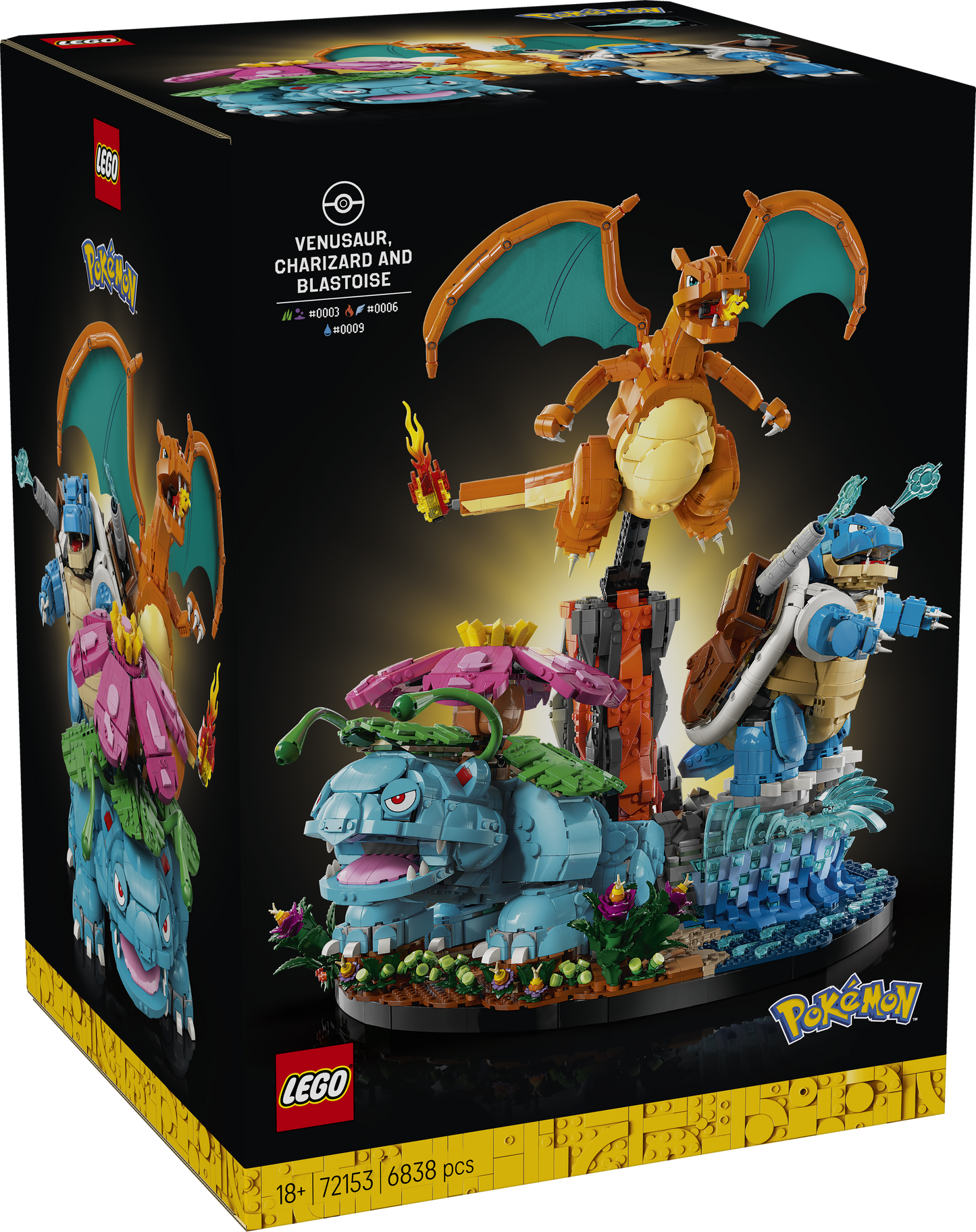 72153 Venusaur, Charizard and Blastoise
