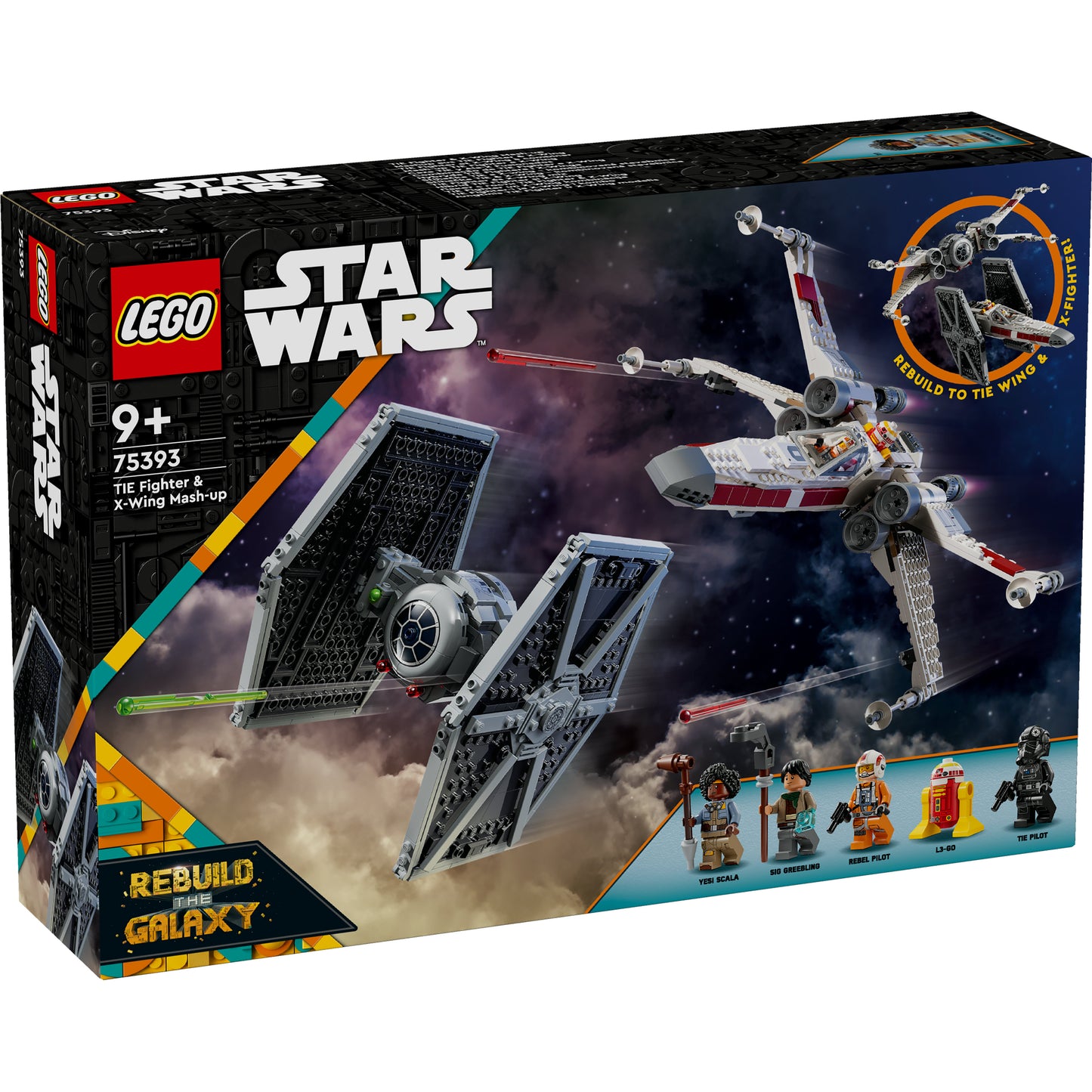 TIE Fighter & X-Wing Mash-up 75393