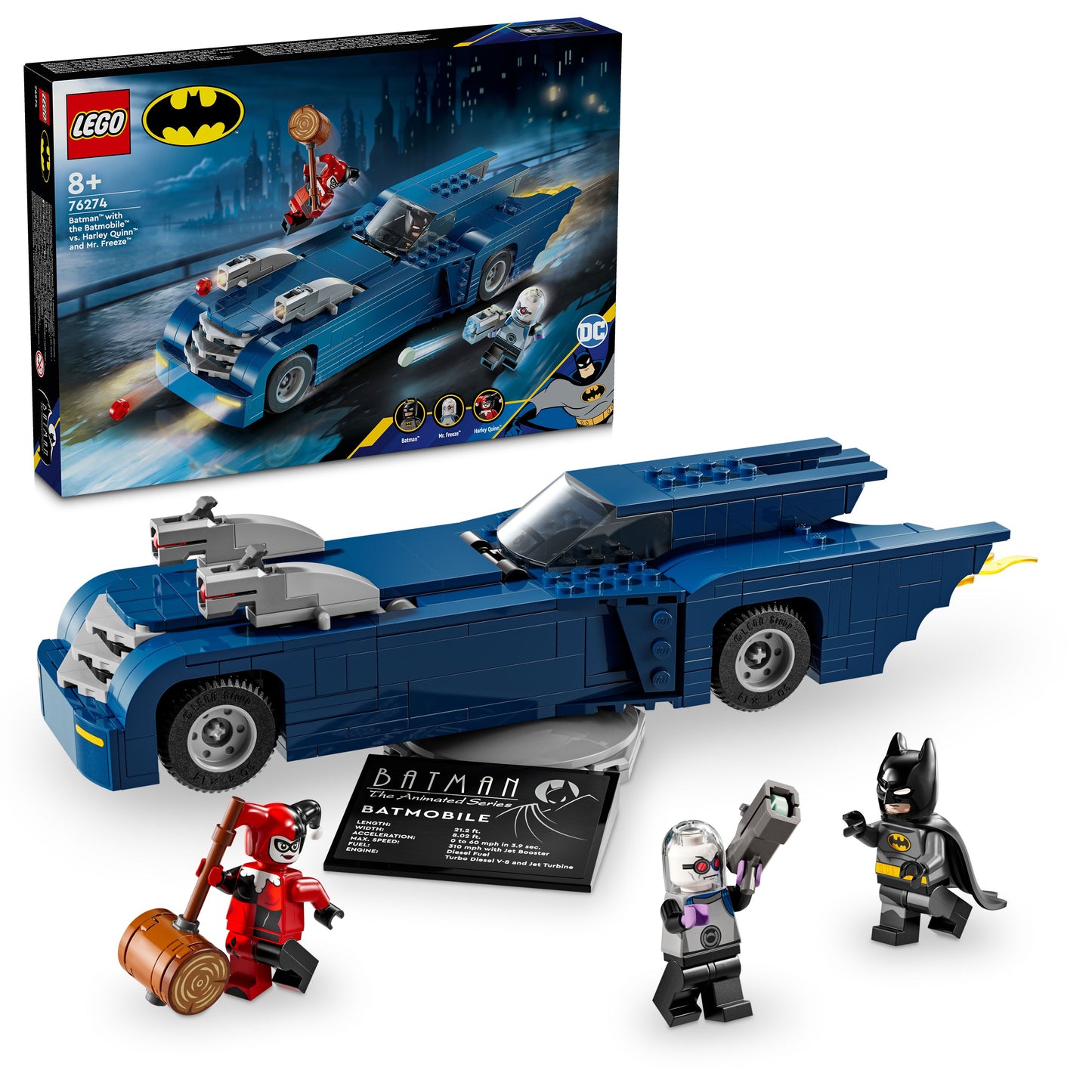 76274 Batman™ with the Batmobile™ vs. Harley Quinn™ and Mr. Freeze™