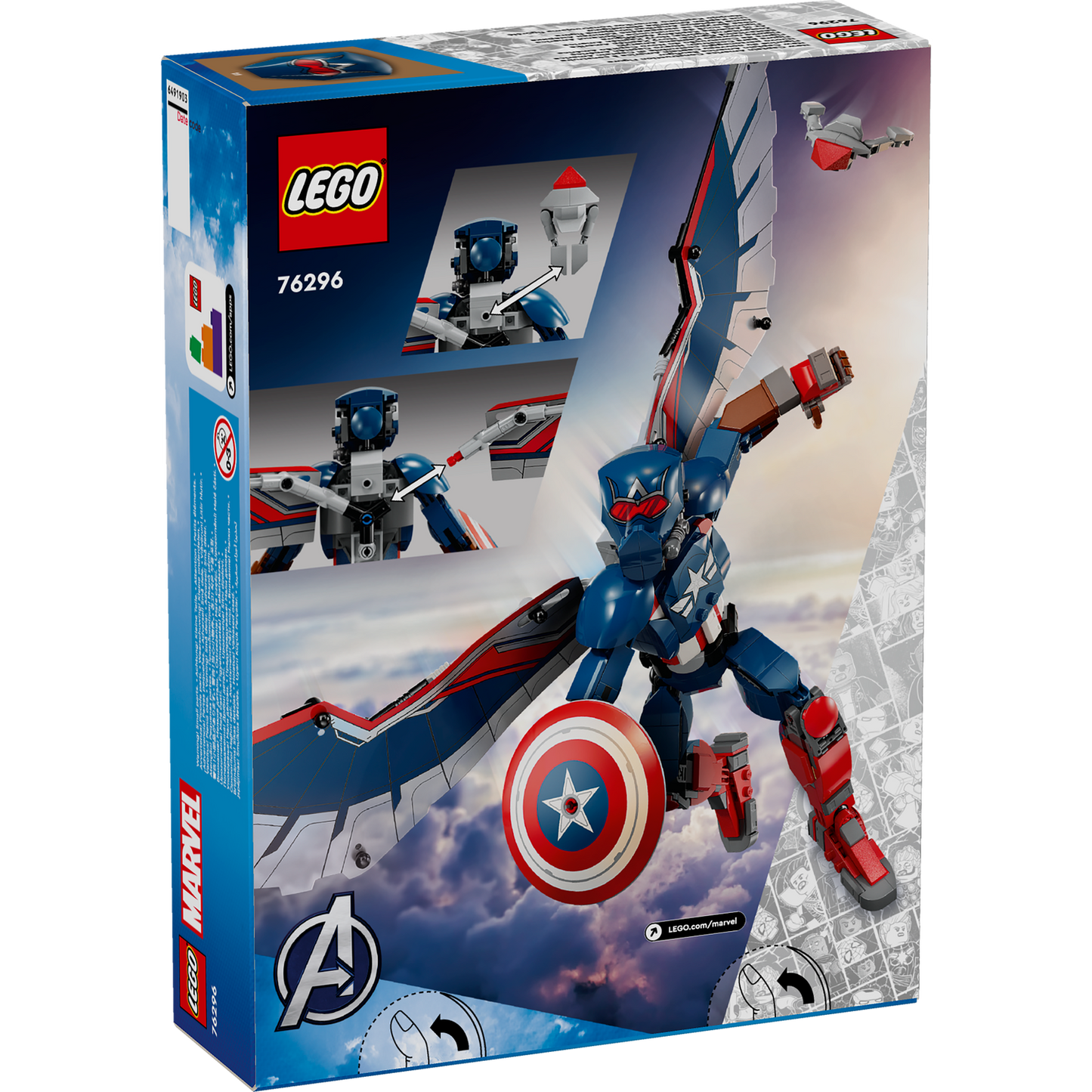 76296 New Captain America Construction Figure