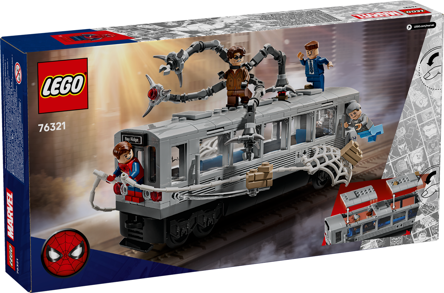 76321 Spider-Man Vs. Doc Ock Subway Train Scene