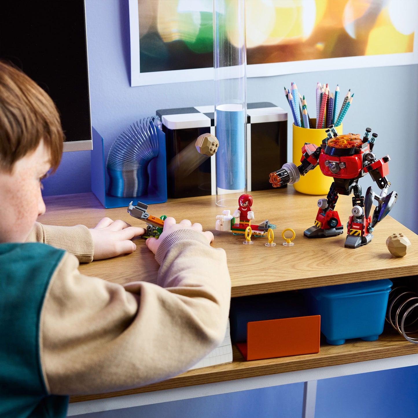 77005 Knuckles Vs. Dr Eggman Egg Crusher Mech