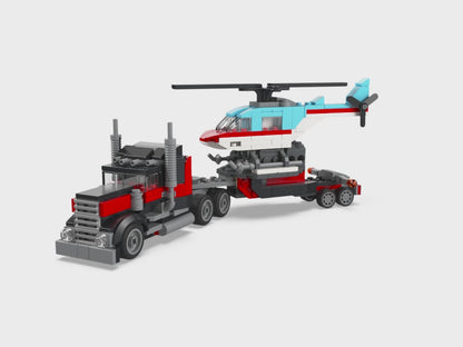 Flatbed Truck with Helicopter 31146