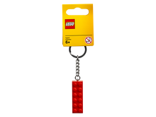 Load image into Gallery viewer, LEGO® Red 2x6 Brick Key Chain 853960
