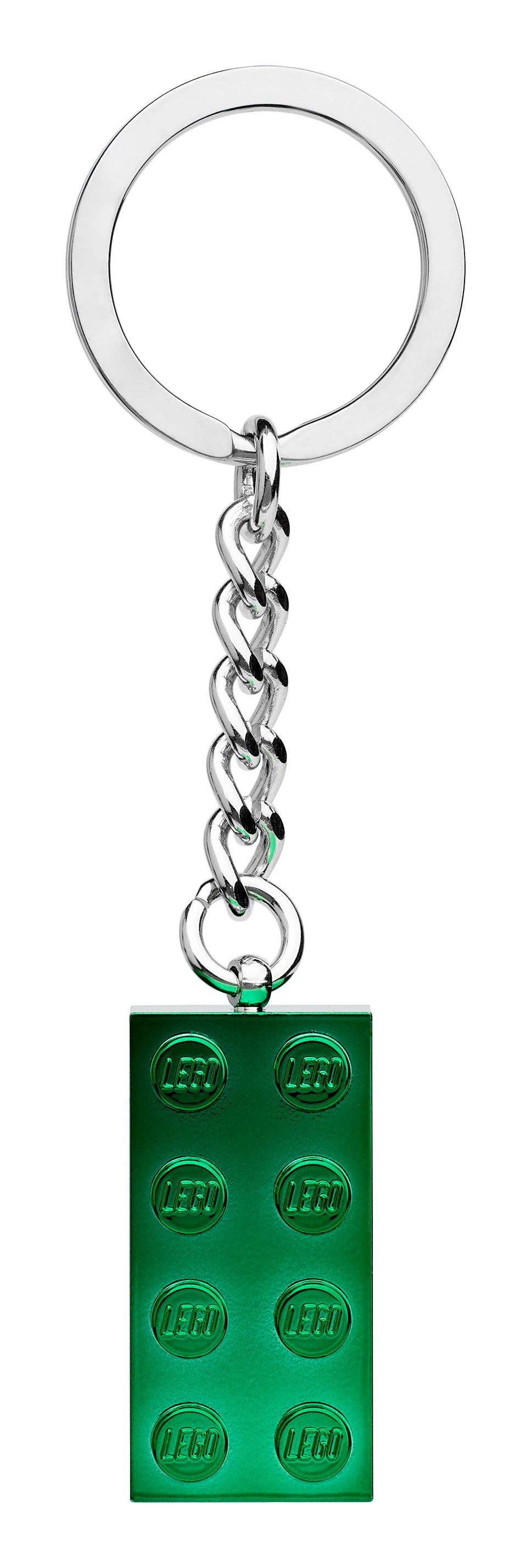 2x4 Green Metallic Keyring 854083